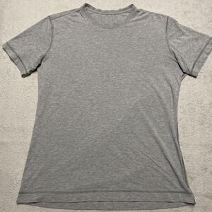 Lululemon T Shirt Mens Medium Gray Casual Basic Stretch